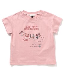 Seraph | 【ジュニア対応】リゾート刺繍半袖Tシャツ(Tシャツ/カットソー)