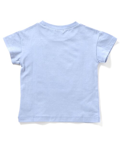 Seraph（セラフ）の「【ジュニア対応】リゾート刺繍半袖Tシャツ（Tシャツ/カットソー・キッズ・ピンク/レモンイエロー/オフホワイト/サックスブルー・80/90/100/110/120/130/140）」の5枚目の写真