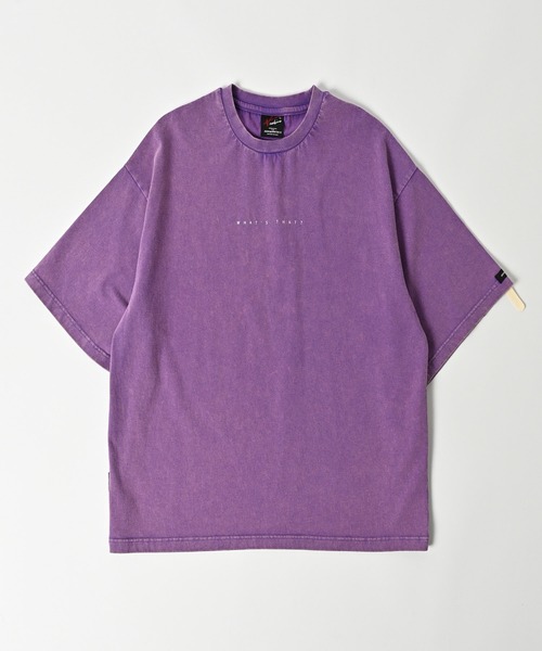 ADAM PATEK(アダムパテック)の「【ADAMPATEK/アダムパテック】paranoid short sleeve T/パラノイドプリントTシャツ(Tシャツ/カットソー・レディース・ブラック/パープル/ホワイト・2/1)」の3枚目の写真