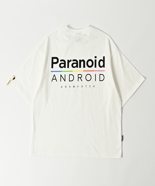 ADAM PATEK(アダムパテック)の「【ADAMPATEK/アダムパテック】paranoid short sleeve T/パラノイドプリントTシャツ(Tシャツ/カットソー・レディース・ブラック/パープル/ホワイト・2/1)」の4枚目の写真