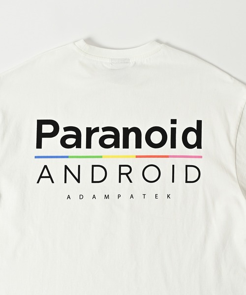 ADAM PATEK(アダムパテック)の「【ADAMPATEK/アダムパテック】paranoid short sleeve T/パラノイドプリントTシャツ(Tシャツ/カットソー・レディース・ブラック/パープル/ホワイト・2/1)」の6枚目の写真