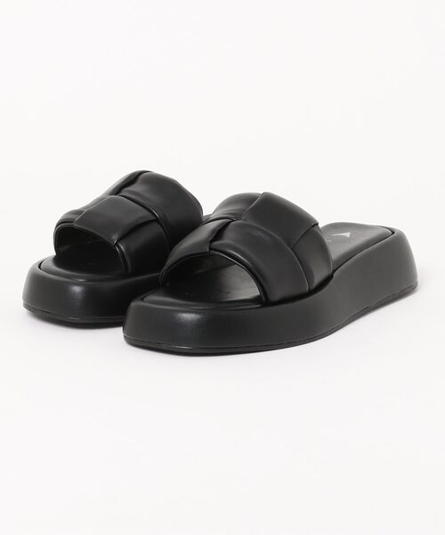 CARRANO（カラーノ）の「【CARRANO】イントレチャートボリュームソールサンダル(652303)（サンダル・レディース・ブラック/アイボリー/シルバー・36/37/38/39）」の8枚目の写真