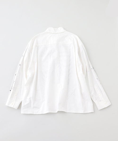 JOINT WORKS(ジョイントワークス)の「DISCOVERED / ディスカバード BONE AIR BRUSH SHIRTS(シャツ/ブラウス・メンズ・ホワイト/ブラック・3)」の3枚目の写真