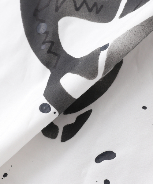 JOINT WORKS(ジョイントワークス)の「DISCOVERED / ディスカバード BONE AIR BRUSH SHIRTS(シャツ/ブラウス・メンズ・ホワイト/ブラック・3)」の6枚目の写真