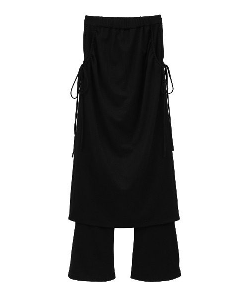 CLANE（クラネ）の「CLANE PANTS LAYRED SIDE SHIRRING SKIRT 18109-6032（その他パンツ・レディース・ブラック/ベージュ・1）」の17枚目の写真