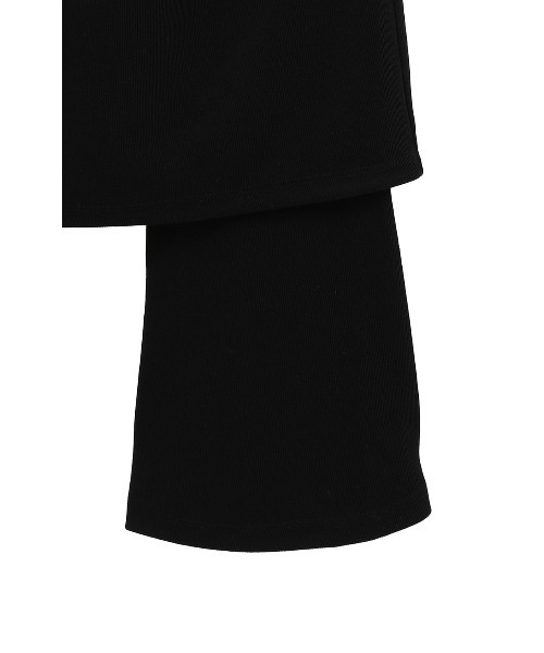 CLANE（クラネ）の「CLANE PANTS LAYRED SIDE SHIRRING SKIRT 18109-6032（その他パンツ・レディース・ブラック/ベージュ・1）」の21枚目の写真