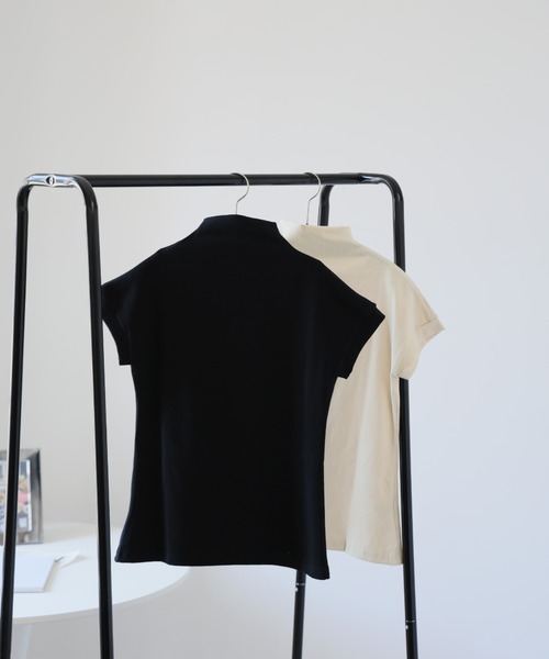 Ulysses(ユリシス)の「ハイネックTシャツ(Tシャツ/カットソー・レディース・ベージュ/ブラック・M/L)」の14枚目の写真