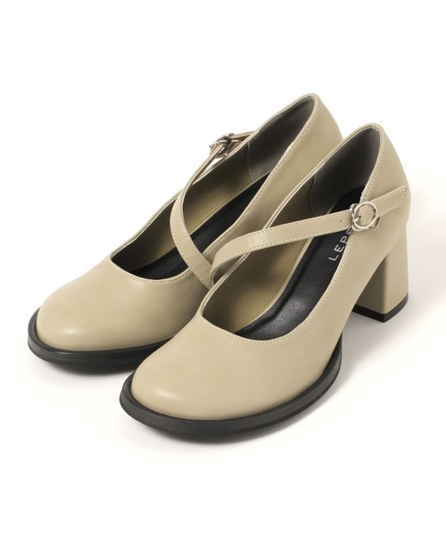 LEPSIM(レプシィム)の「ストラップヒールパンプス 322189(パンプス・レディース・ベージュ/ブラック・MEDIUM/LARGE)」の14枚目の写真