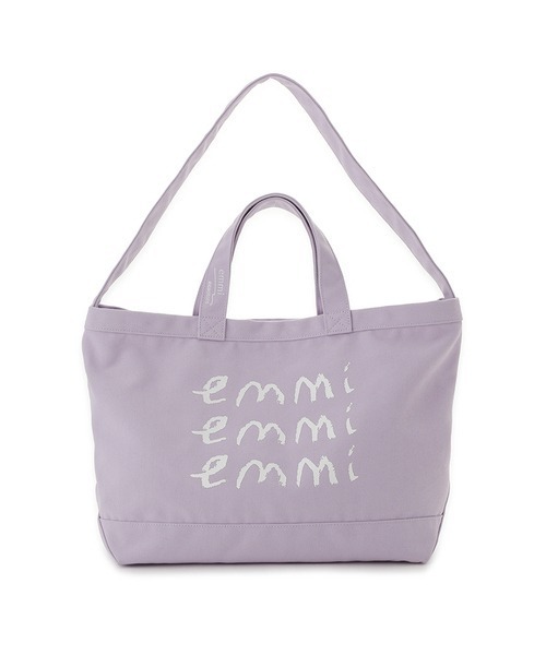 emmi(エミ)の「【emmi×ecostore】eco キャンバストート(ショルダーバッグ・レディース・パープル/ネイビー/アイボリー・FREE)」の21枚目の写真