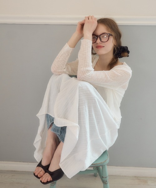 Birthday room（バースデイルーム）の「スクエアリボンミュールサンダル/square mule sandal（サンダル・レディース・シルバー/ピンク/ブラック・SMALL/MEDIUM/LARGE）」の6枚目の写真