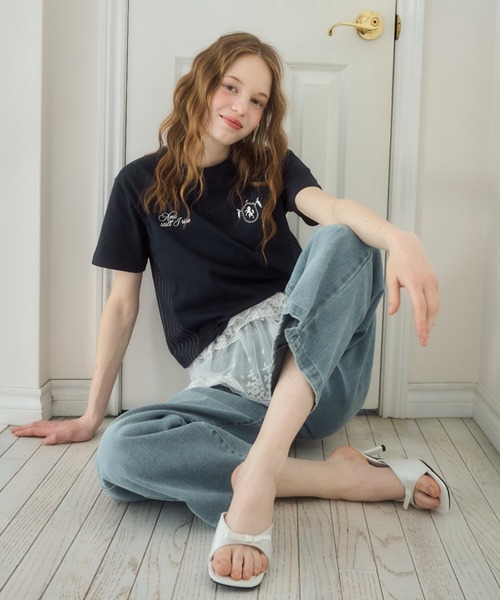 Birthday room（バースデイルーム）の「スクエアリボンミュールサンダル/square mule sandal（サンダル・レディース・シルバー/ピンク/ブラック・SMALL/MEDIUM/LARGE）」の20枚目の写真