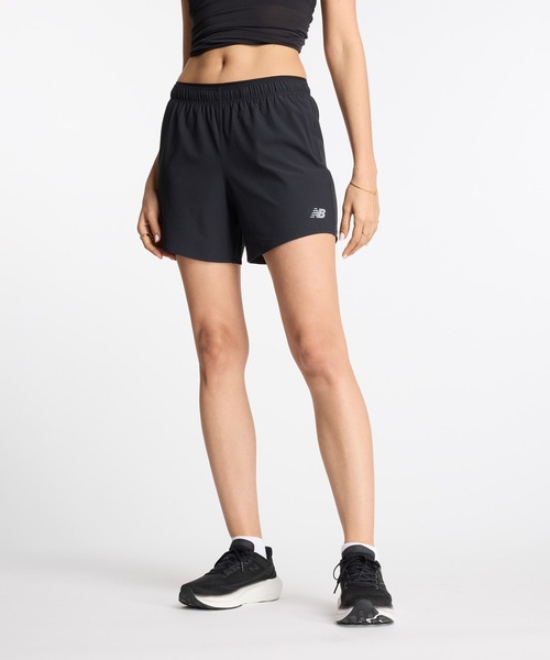 NEW BALANCE（ニューバランス）の「RC ショーツ 5インチ(インナー付き)（その他パンツ・レディース・グレー/ブラック・MEDIUM/LARGE/SMALL）」の2枚目の写真