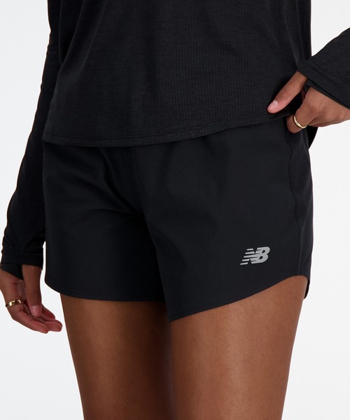NEW BALANCE（ニューバランス）の「RC ショーツ 5インチ(インナー付き)（その他パンツ・レディース・グレー/ブラック・MEDIUM/LARGE/SMALL）」の4枚目の写真