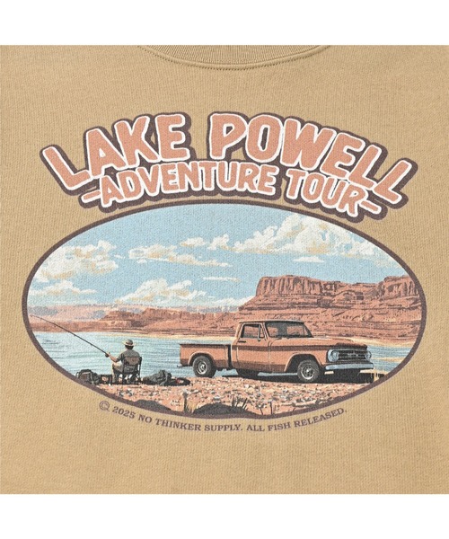 NOTHINKER(ノーシンカー)の「LAKE POWELL CANYONS Crewneck Sweat(スウェット・メンズ・ダークグリーン系/ブラウン系その他・LARGE/X-LARGE/MEDIUM/SMALL/XX-LARGE)」の3枚目の写真