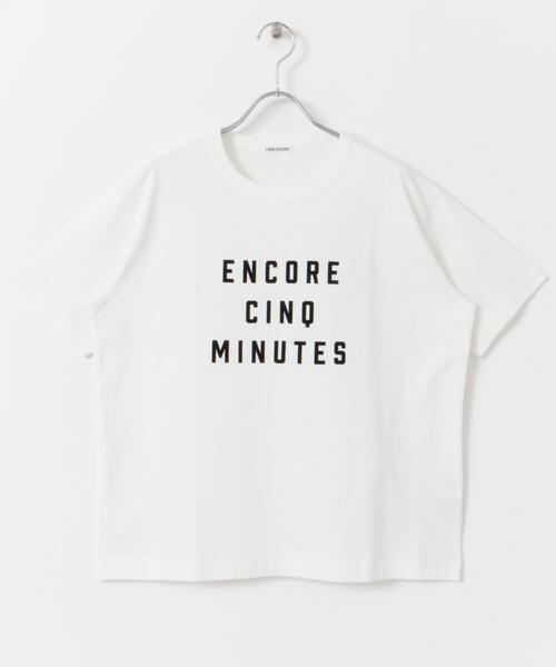 FORK&SPOON(フォークアンドスプーン)の「FORK&SPOON フロッキーロゴTシャツ(Tシャツ/カットソー・レディース・グレー系その他/アイボリー/スミクロ/オフホワイト・1)」の14枚目の写真