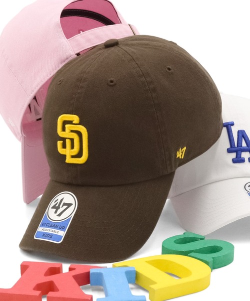 '47(フォーティーセブン)の「’47BRANDフォーティーセブン キッズキャップ クリーンナップ MLB(キャップ・キッズ・ブラック/ベージュ系その他/ベージュ/ブラック系/ネイビー/ピンク/ブルー系その他/ネイビー系/ホワイト/ブラウン/ブルー・52-56cm)」の4枚目の写真