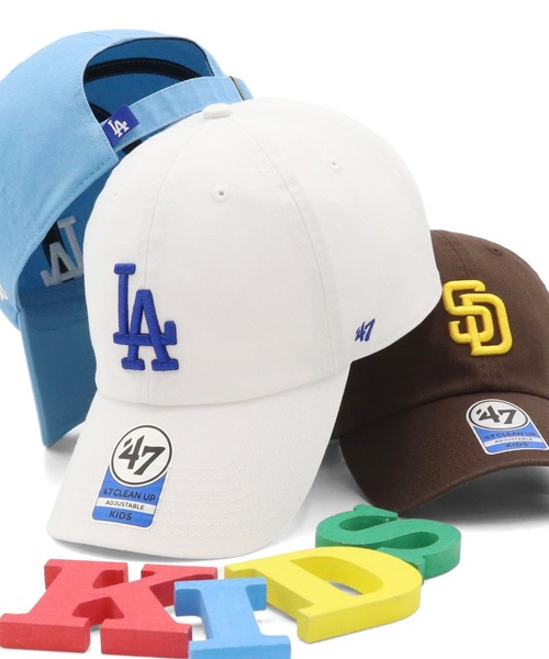 '47(フォーティーセブン)の「’47BRANDフォーティーセブン キッズキャップ クリーンナップ MLB(キャップ・キッズ・ブラック/ベージュ系その他/ベージュ/ブラック系/ネイビー/ピンク/ブルー系その他/ネイビー系/ホワイト/ブラウン/ブルー・52-56cm)」の1枚目の写真
