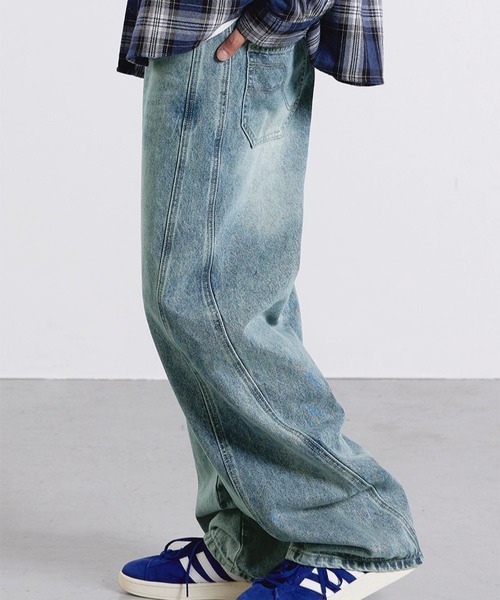 F.ILLUMINATE（フィルミネイト）の「【UNISEX】Filluminate／SIDE LINEデニム（デニムパンツ・メンズ・ブラック/ブルー・MEDIUM/SMALL）」の12枚目の写真