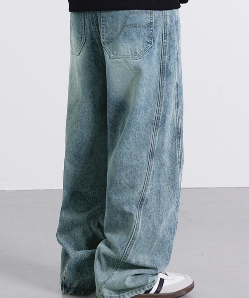 F.ILLUMINATE（フィルミネイト）の「【UNISEX】Filluminate／SIDE LINEデニム（デニムパンツ・メンズ・ブラック/ブルー・MEDIUM/SMALL）」の13枚目の写真