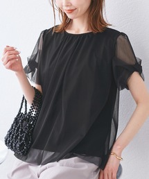 ROPE' PICNIC | チュールドッキングツイストスリーブトップス(Tシャツ/カットソー)