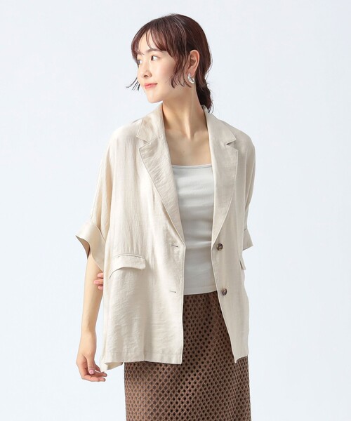 新品未使用　INEDフレンチスリーブジャケット　ジレ INED ジャケット テーラードジャケット テーラードジレ「セットアップ