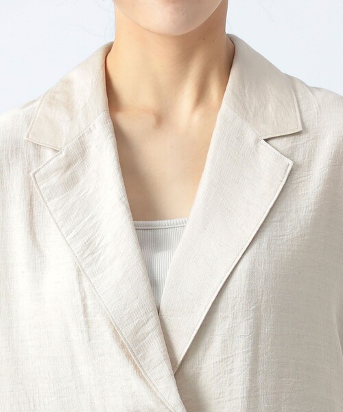 BEAMS HEART（ビームスハート）の「フレンチスリーブ ジャケット（テーラードジャケット・レディース・ブラウン系その他3/ベージュ/ブラック・FREE）」の17枚目の写真