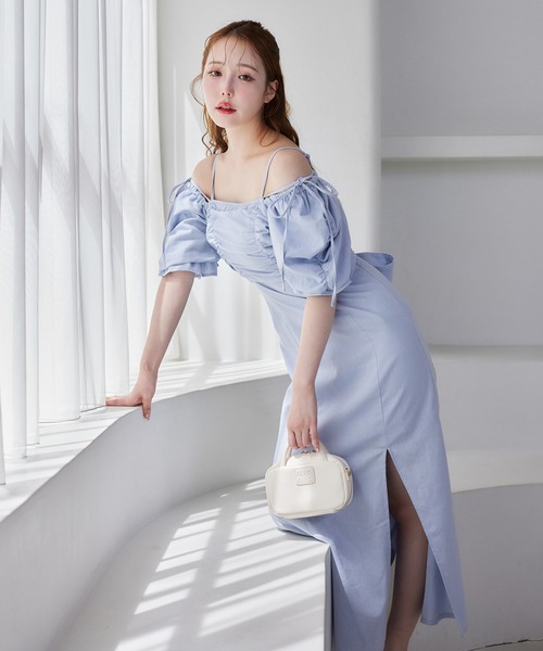 NICE CLAUP オフショルワンピース continuer de NICE CLAUP/オフショルワンピース｜NICE CLAUP