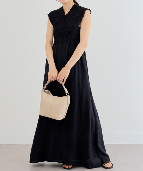 MIAN （ミアン）の「【MIAN】メッシュハンドル 2wayバッグ ショルダー付 フェイクレザー バケツバッグ / 2251-297-1（ショルダーバッグ・レディース・ブラック/ブルー/アイボリー・FREE）」の18枚目の写真