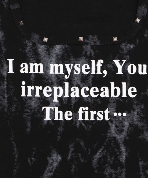 Figments（フィグメンツ）の「ネックラインスタッズピチＴ（Tシャツ/カットソー・レディース・ホワイト/ブラック・FREE）」の4枚目の写真