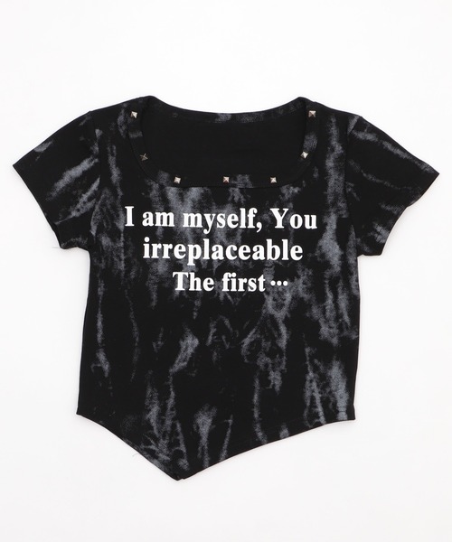 Figments（フィグメンツ）の「ネックラインスタッズピチＴ（Tシャツ/カットソー・レディース・ホワイト/ブラック・FREE）」の15枚目の写真