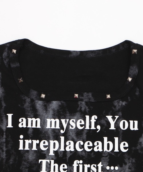 Figments（フィグメンツ）の「ネックラインスタッズピチＴ（Tシャツ/カットソー・レディース・ホワイト/ブラック・FREE）」の13枚目の写真