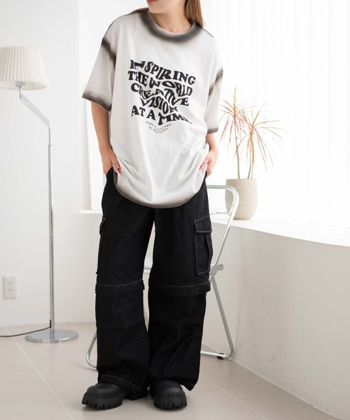 WEGO（ウィゴー）の「WEGO/2WAYデニムカーゴパンツ（デニムパンツ・レディース・ブラック系2/スカイブルー/ブラック系3・FREE）」の6枚目の写真