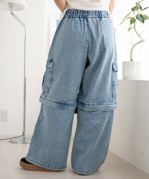 WEGO（ウィゴー）の「WEGO/2WAYデニムカーゴパンツ（デニムパンツ・レディース・ブラック系2/スカイブルー/ブラック系3・FREE）」の13枚目の写真