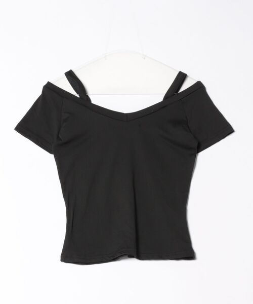 LAUTRE COTE(ロウトレコウト)の「オフショルダーサスペンダーTEE(Tシャツ/カットソー・レディース・ブラック/ホワイト・LARGE/MEDIUM/X-LARGE)」の7枚目の写真
