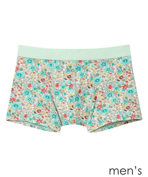 une nana cool（ウンナナクール）の「MADE WITH LIBERTY FABRIC メンズパンツ（ボクサーパンツ・メンズ・ミント/クリアレッド/コバルトブルー/レモンイエロー・L/M）」の9枚目の写真