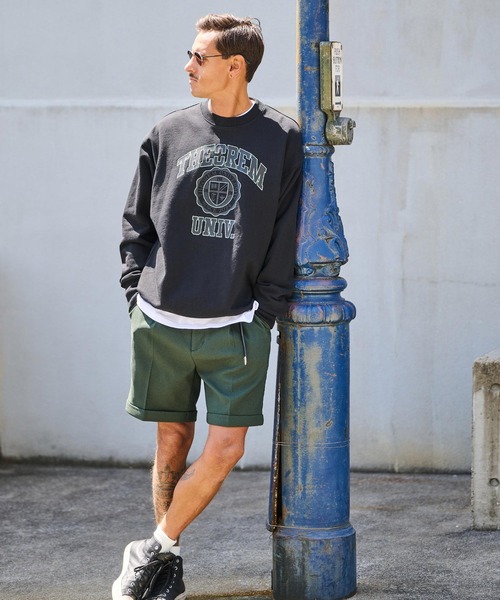 THEOREM(セオレム)の「msw1688-Printed College Sweat スウェット(スウェット・メンズ・グリーン/ミックスグレー/ブラック・XXL/XXXL/XL/M/L)」の22枚目の写真