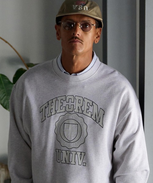 THEOREM(セオレム)の「msw1688-Printed College Sweat スウェット(スウェット・メンズ・グリーン/ミックスグレー/ブラック・XXL/XXXL/XL/M/L)」の21枚目の写真