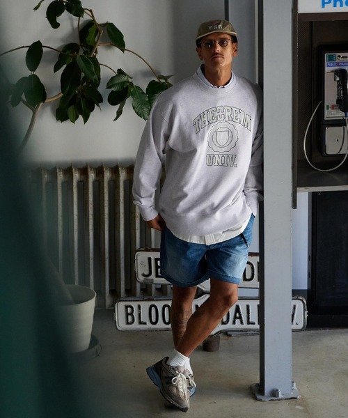 THEOREM(セオレム)の「msw1688-Printed College Sweat スウェット(スウェット・メンズ・グリーン/ミックスグレー/ブラック・XXL/XXXL/XL/M/L)」の18枚目の写真