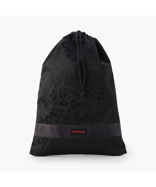 BRIEFING(ブリーフィング)の「【BRIEFING GOLF/ブリーフィングゴルフ】DRAWSTRING POUCH M LEOPARD JQ(ポーチ・メンズ・ブラック/グレー・FREE)」の2枚目の写真