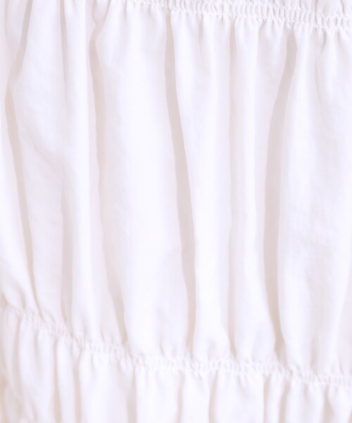 Cutie Blonde(キューティーブロンド)の「【S-LL】コーデが華やかに シャーリングデザインスカート(スカート・レディース・ライトブルー/ブラック/ホワイト・01/02/03/04)」の7枚目の写真