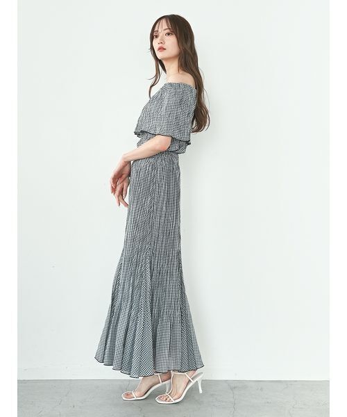 SNIDEL（スナイデル）の「プリーツオフショルブラウス（シャツ/ブラウス・レディース・ブラック/ホワイト/ブラウン・FREE）」の8枚目の写真