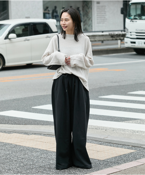 JOURNAL STANDARD(ジャーナルスタンダード)の「《追加2》サマー裏毛イージーワイドパンツ(スウェットパンツ・レディース・チャコールグレー/ブラック・FREE)」の11枚目の写真