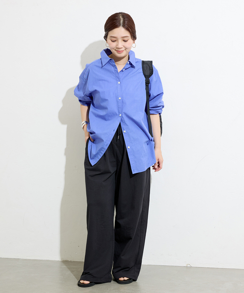 JOURNAL STANDARD(ジャーナルスタンダード)の「《追加2》サマー裏毛イージーワイドパンツ(スウェットパンツ・レディース・チャコールグレー/ブラック・FREE)」の10枚目の写真