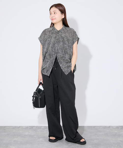 JOURNAL STANDARD(ジャーナルスタンダード)の「《追加2》サマー裏毛イージーワイドパンツ(スウェットパンツ・レディース・チャコールグレー/ブラック・FREE)」の9枚目の写真