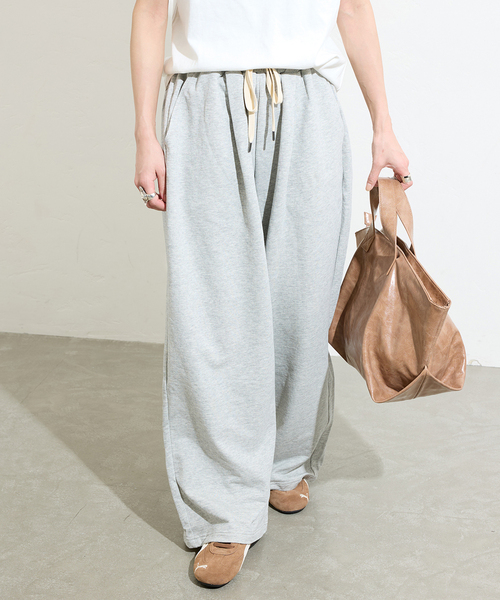 JOURNAL STANDARD(ジャーナルスタンダード)の「《追加2》サマー裏毛イージーワイドパンツ(スウェットパンツ・レディース・チャコールグレー/ブラック・FREE)」の20枚目の写真