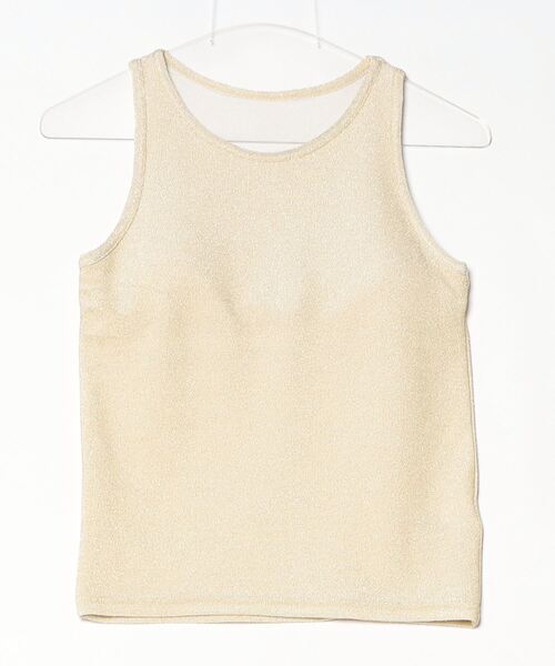 Per sist ence（パーシエンス）の「ラメアメスリタンクトップ/カップ付き（タンクトップ・レディース・オフホワイト/シルバー/ブラック/ゴールド/ブラウン・ONE SIZE）」の5枚目の写真