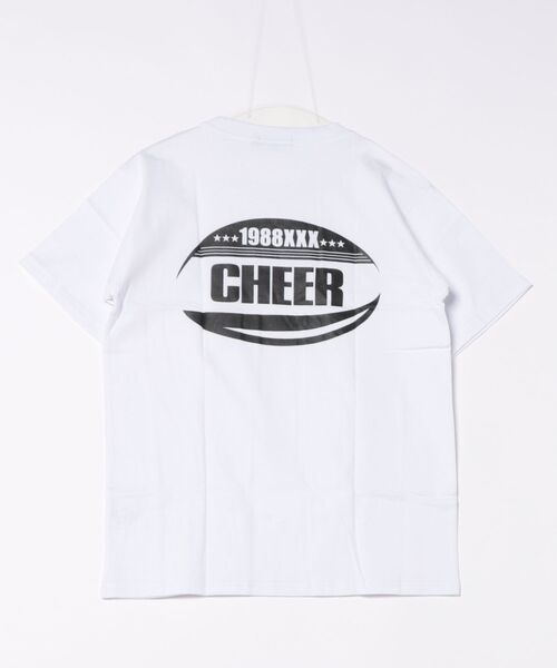 CHEER(チアー)の「チェッカーフラッグXXXバックロゴBIGTEE(Tシャツ/カットソー・レディース・ホワイト×ブラック/ブラック×ホワイト・M/L/S)」の15枚目の写真