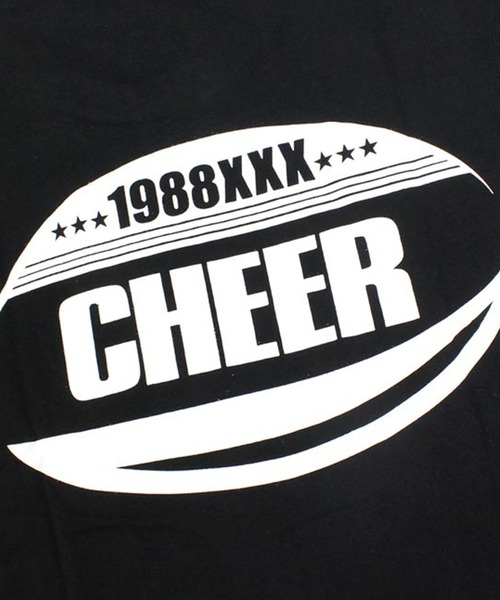 CHEER(チアー)の「チェッカーフラッグXXXバックロゴBIGTEE(Tシャツ/カットソー・レディース・ホワイト×ブラック/ブラック×ホワイト・M/L/S)」の9枚目の写真