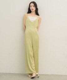 NEUNA | カシュクールサテンサロペット(サロペット/オーバーオール)