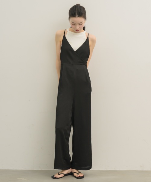 NEUNA（ヌナ）の「カシュクールサテンサロペット（サロペット/オーバーオール・レディース・アイボリー/ミント/ブラック・FREE）」の20枚目の写真